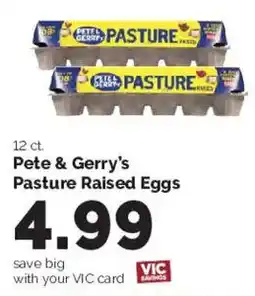 Harris Teeter Pete & Gerry's Pasture Raised Eggs offer