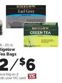 Harris Teeter Bigelow tea bags offer