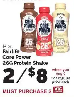 Harris Teeter Fairlife Core Power 26G Protein Shake offer