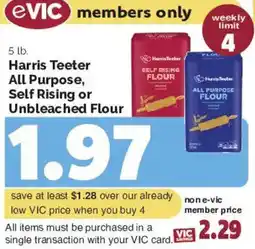 Harris Teeter Harris Teeter All Purpose, Self Rising or Unbleached Flour offer
