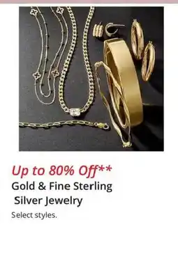 JC Penney Gold & Fine Sterling Silver Jewelry offer