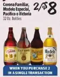 El Super Corona Familiar, Modelo Especial, Pacifico or Victoria offer