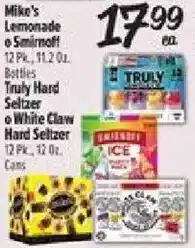 El Super Mike's Lemonade or Smirnoff Truly Hard Seltzer or White Claw Hard Seltzer offer