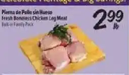 El Super Fresh Boneless Chicken Leg Meat offer