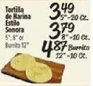 El Super Tortilla de Harina Estilo Sonora offer