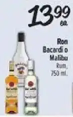 El Super Ron Bacardi o Malibu Rum offer