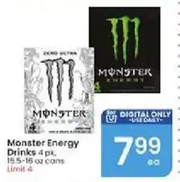 Albertsons Monster Energy Drinks offer