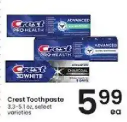 Albertsons Crest toothpaste offer