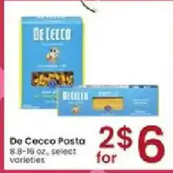 Albertsons De Cecco Pasta offer