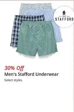 JC Penney Men's Stafford Underwear offer