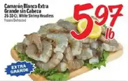 El Super Frozen Defrosted White Shrimp Headless offer