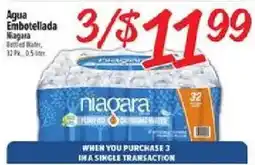 El Super Niagara bottled water offer