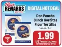 Ray's Food Don Pancho 8 inch flour tortillas offer