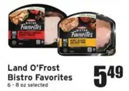 Ray's Food Land O'Frost Bistro Favorites offer