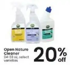 Albertsons Open Nature Cleaner offer