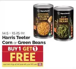 Harris Teeter Harris Teeter Corn or Green Beans offer