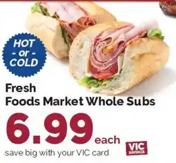 Harris Teeter Fresh Foods Market Whole Subs offer