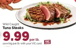 Harris Teeter Wild Caught Tuna Steaks offer