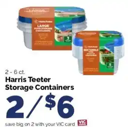 Harris Teeter Harris Teeter storage containers offer
