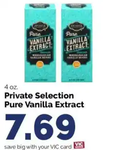 Harris Teeter Private Selection pure vanilla extract offer