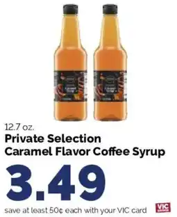 Harris Teeter Private Selection Caramel Flavor Coffee Syrup offer