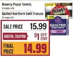 Lowes Foods Brawny paper towels offer