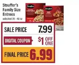 Lowes Foods Stouffer's Family Size Entrees offer