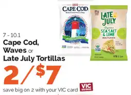 Harris Teeter Cape Cod Waves or Late July Tortillas offer