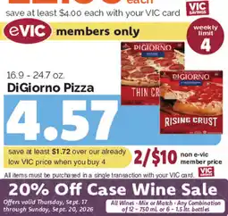 Harris Teeter DiGiorno Pizza offer