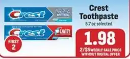 Ray's Food Crest Toothpaste offer