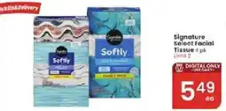 Albertsons Signature Select Facial Tissue offer
