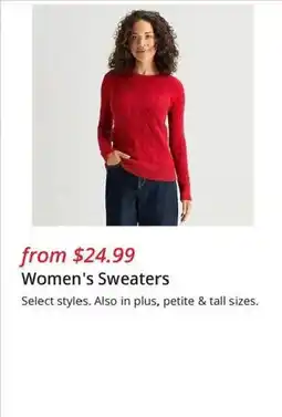 JC Penney Women's Sweaters offer