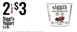 Jons International Siggi's Yogurt offer