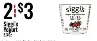 Siggi's Yogurt