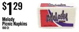 Jons International Melody picnic napkins offer