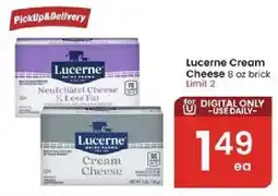 Albertsons Lucerne Cream Cheese offer