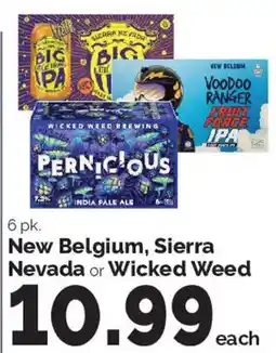 Harris Teeter New Belgium, Sierra Nevada or Wicked Weed offer