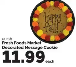 Harris Teeter Fresh Foods Market Decorated Message Cookie offer