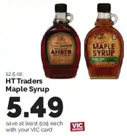 Harris Teeter Ht Traders Maple Syrup offer