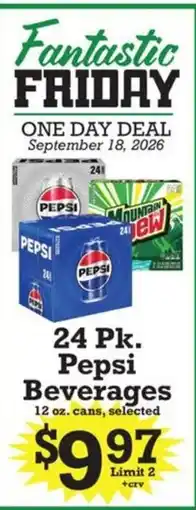 Ray's Food Pepsi Beverages offer