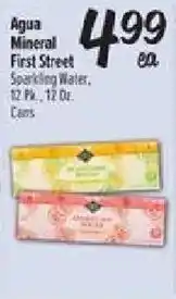 El Super Agua Mineral First Street Sparkling Water offer