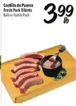 Fiesta Mart Castilla de Puerco fresh pork riblets offer