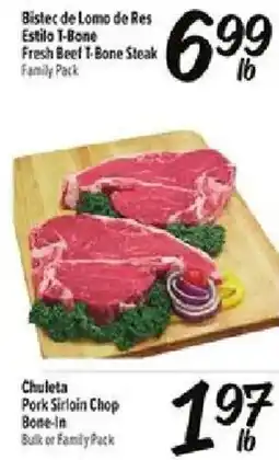 Fiesta Mart Chuleta Pork Sirloin Chop Bone-In offer