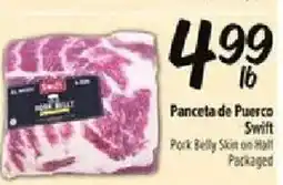 Fiesta Mart Pork Belly Skin on Half Packaged offer