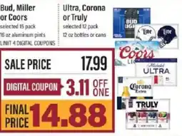 Lowes Foods Bud, Miller or Coors offer