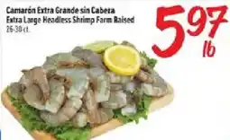 Fiesta Mart Extra Large Headless Shrimp Farm Raised offer