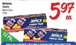 Fiesta Mart Jumex nectar cans offer