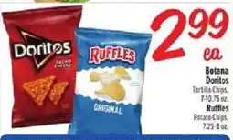 Fiesta Mart Botana Doritos Tortilla Chips, Ruffles Potato Chips offer