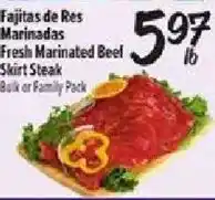 Fiesta Mart Fresh Marinated Beef Skirt Steak offer