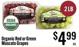 Jons International Organic Red or Green Muscato Grapes offer